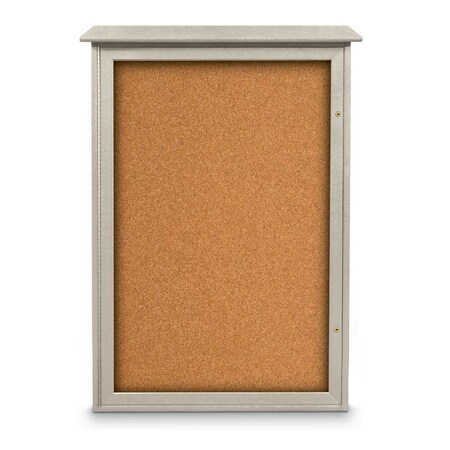 United Visual Products Indoor Enclosed Combo Board, 72"x36", White Frame/Burgundy & Ultramarine UVCB7236W-BURGUN-ULTMAR